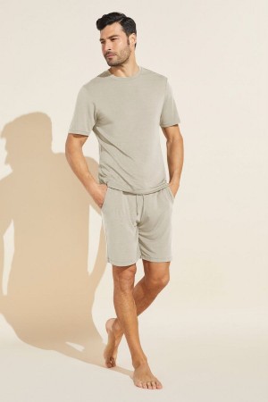 Beige Men Eberjey Henry TENCEL™ Modal Short PJ Set Pajamas | ADR6475PL