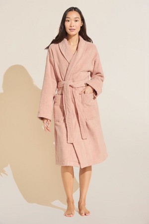 Rose Pink Women Eberjey Terry Gender Neutral Robe | UZA9062JB