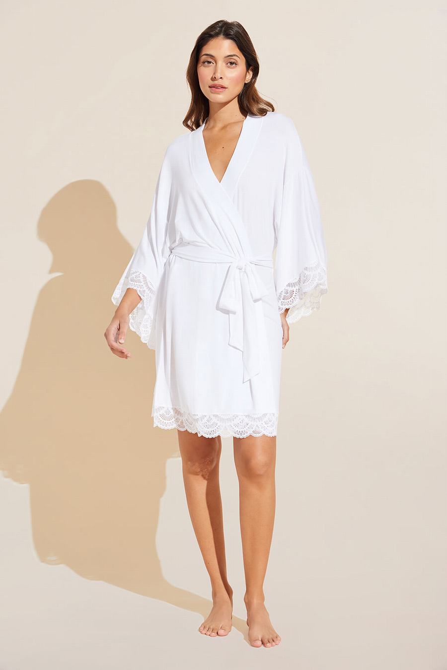 White Women Eberjey Mariana TENCEL™ Modal Robe | SXB8143PI